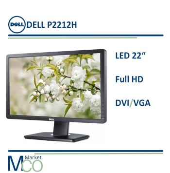 مانیتور استوک دل 22 اینچ مدل LED Dell  P2212H با پایه فلزی