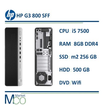 مینی کیس اچ پی HP EliteDesk 800 G3 i5 7500/ Ram 8GB D4/ HDD 500/ M2 256