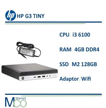 تاینی کیس اچ پی HP ProDesk 600 G3 i3 6100/ Ram 4GB D4/ M2 128