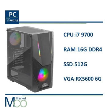 کیس گیمینگ GREEN Aria /MB z370 DDR4 ASUS/i7 9700/RAM 16G DDR4/SSD 512G/VGA 6G DDR6