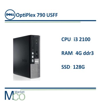 مینی کیس دل DELL Optiplex 790 USFF i3 2100/ Ram 4GB DDR3/ SSD 128G