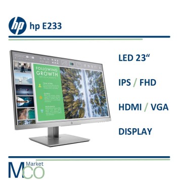 مانیتور استوک اچ پی 23 اینچ مدل LED HP ips E233