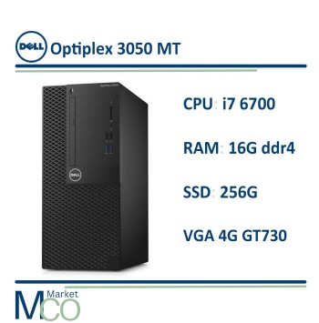 کیس مینی تاور دل DELL Optiplex 3050 MT i7 6700 / Ram 16GB DDR4/ SSD 256G / VGA 4G