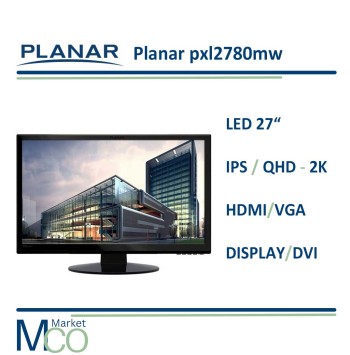 مانیتور استوک پلانار 27 اینچ 2K مدل LED Planar pxl2780mw