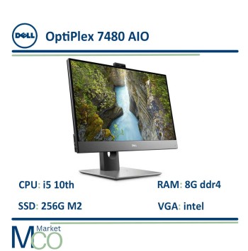 آل این وان دل all in one Dell OptiPlex 7480 i5 10th/Ram 8G DDR4/SSD M2 256GB