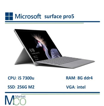 سرفیس مایکروسافت(کارکرده) surface pro5 i5 7300u/Ram 8G DDR4/ssd M2 256g/Vga intel iris
