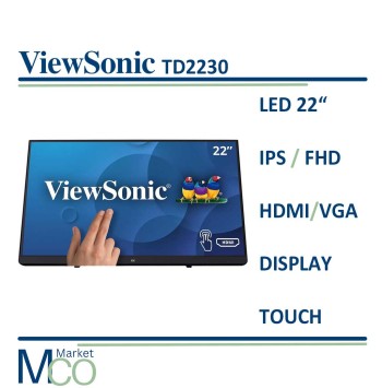 مانیتور استوک تاچ ویوسونیک 22 اینچ مدل LED ViewSonic TD2230