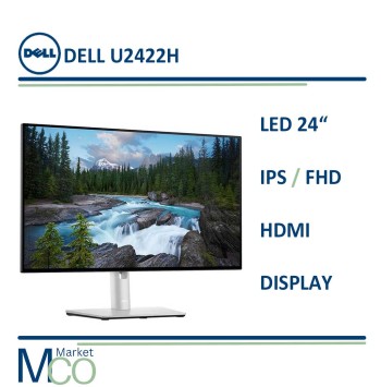 مانیتور استوک دل اولتراشارپ 24 اینچ مدل LED Dell ips U2422H