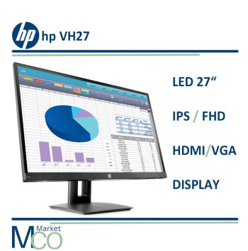 مانیتور استوک اچ‌پی  27 اینچ مدل LED HP ips VH27