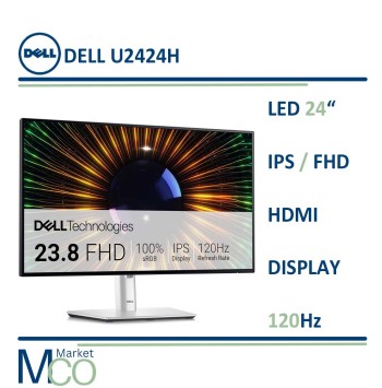 مانیتور استوک دل اولتراشارپ 24 اینچ مدل LED Dell ips U2424H