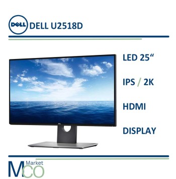 مانیتور استوک دل اولتراشارپ 25 اینچ مدل LED Dell ips U2518d